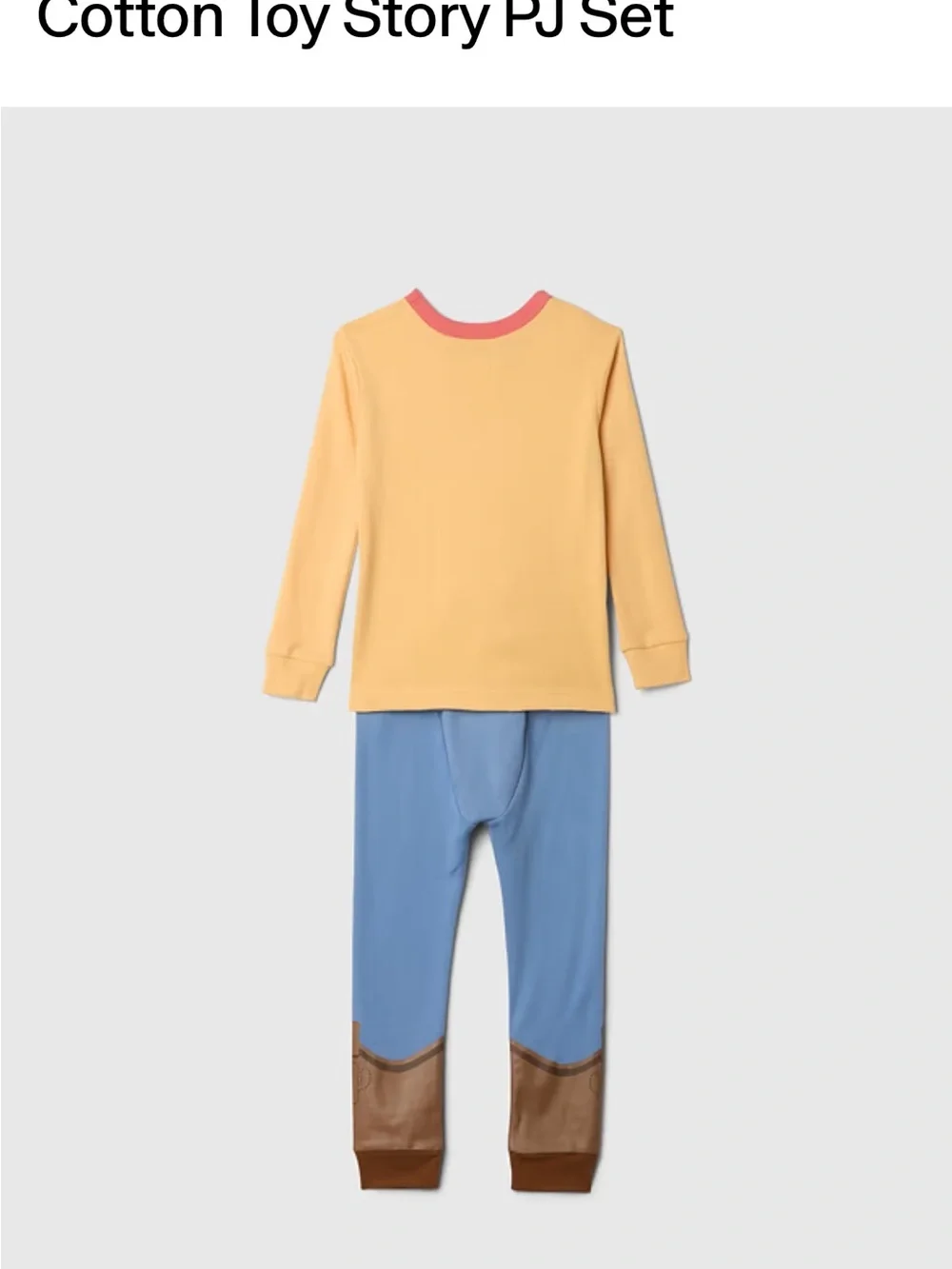 GapxDisney Organic Brushed Cotton PJ Set Toy Story Woody Cowboy - NWT